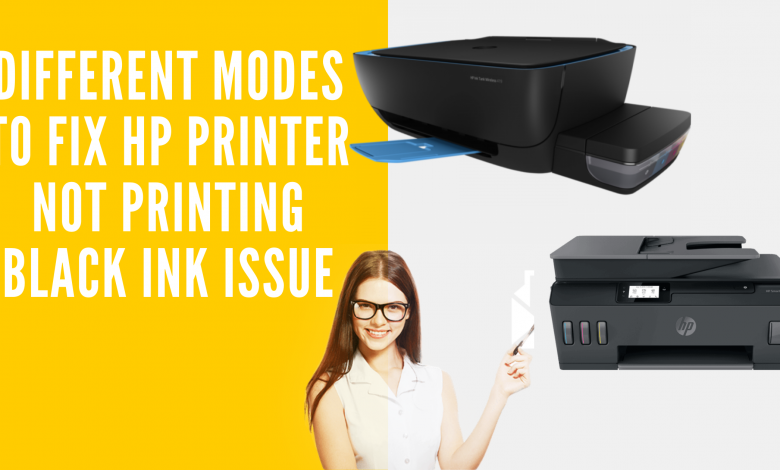 HP Printer Not Printing Black Ink