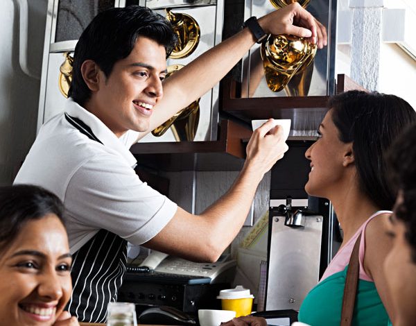 coffee machines in cafe